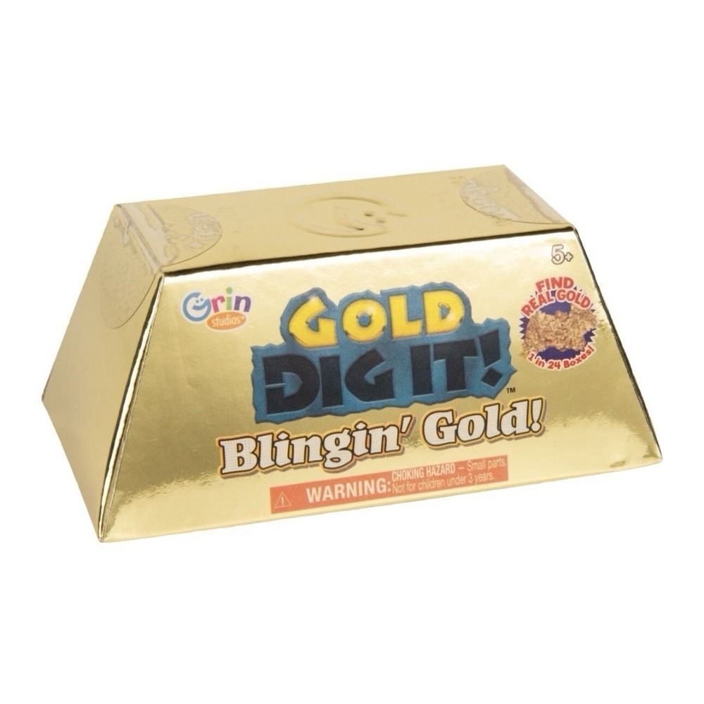 - Gold Dig It! Grin Studios  "Blingin' Gold!"‎ New Sealed 1 In 24 Real GOLD